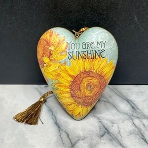 Tim Coffey Art Hearts You Are My Sunshine 4" Resin Figure With Key Stand